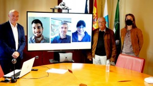 Los participantes en el webinar de Casa África sobre la deuda africana. De izda a dcha, Luis Padilla, Jaume Portell, Jaime Atienza, Iolanda Fresnillo, José Segura Clavell y Ana Cárdenes. © Joan Tusell Prats