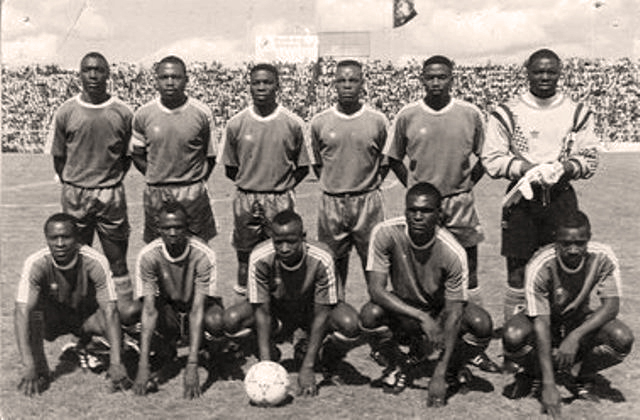 Fotografía de la Selección de Fútbol de Zambia en el año 1993