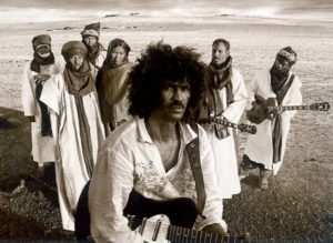 Integrantes del grupo malí de música tuareg Tinariwen.