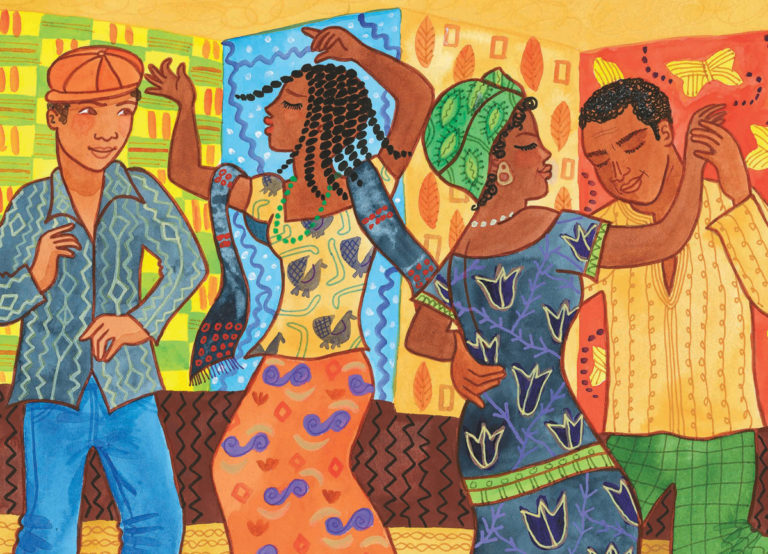 Ilustración del disco African party, editado por el sello Putumayo en 2008.