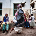 Una familia en las calles de Lamu (Imagen: Aleksey Dorofeev)