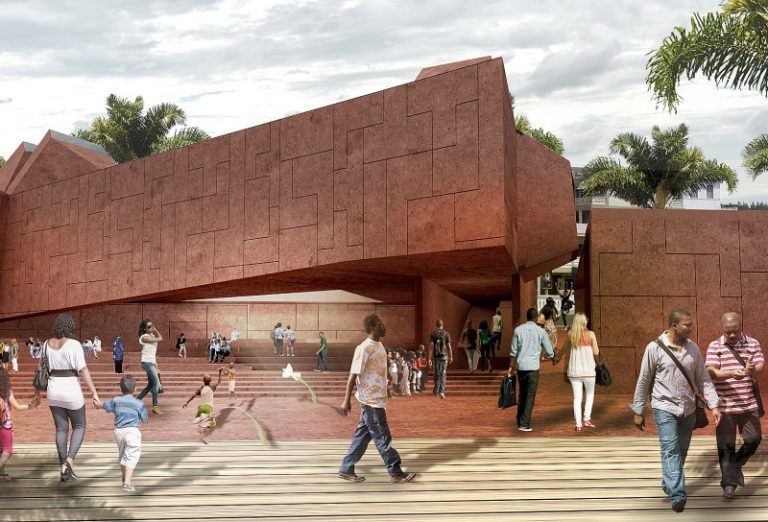 Visualización 3D del Cape Coast Slavery Museum / © Adjaye Assotiates Ltd.