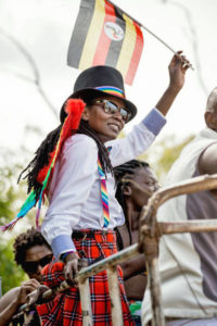 Nabagesera, durante la celebración del Orgullo Gay en Uganda (© FARUG)
