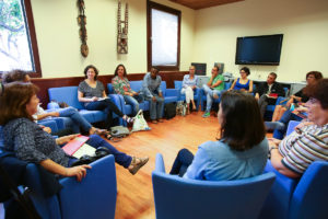 Una de las última reuniones del Club de Lectura, que contó con la presencia del autor togolés Sami Tchak