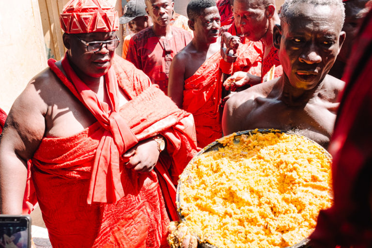 Procesión Real Ga Mashie Homowo (Imagen: Abayomi Akande)