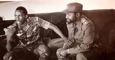 Samora Machel y Thomas Sankara, líderes y presidentes de Mozambique y Burkina Faso respectivamente.